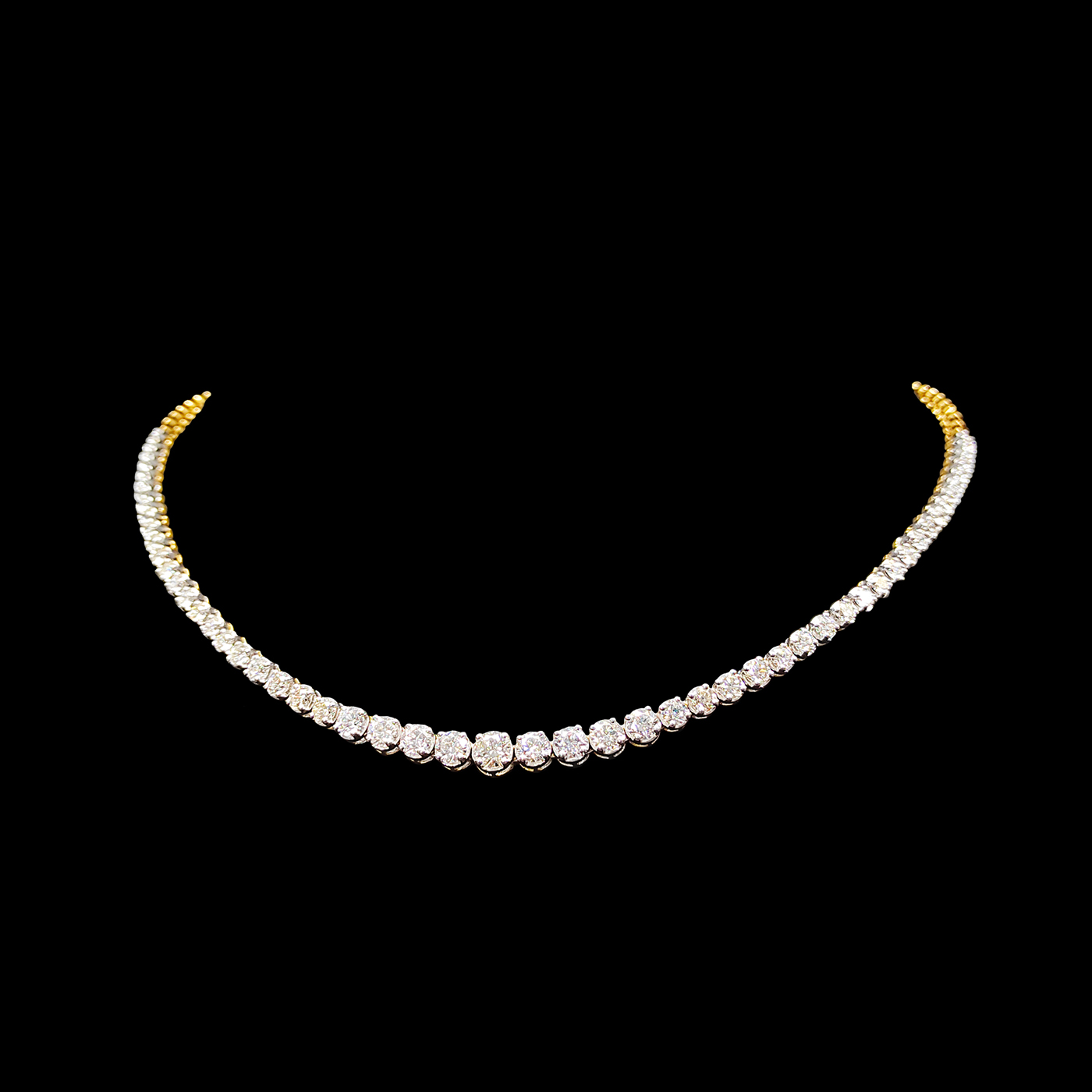 Single Line Diamond Necklace