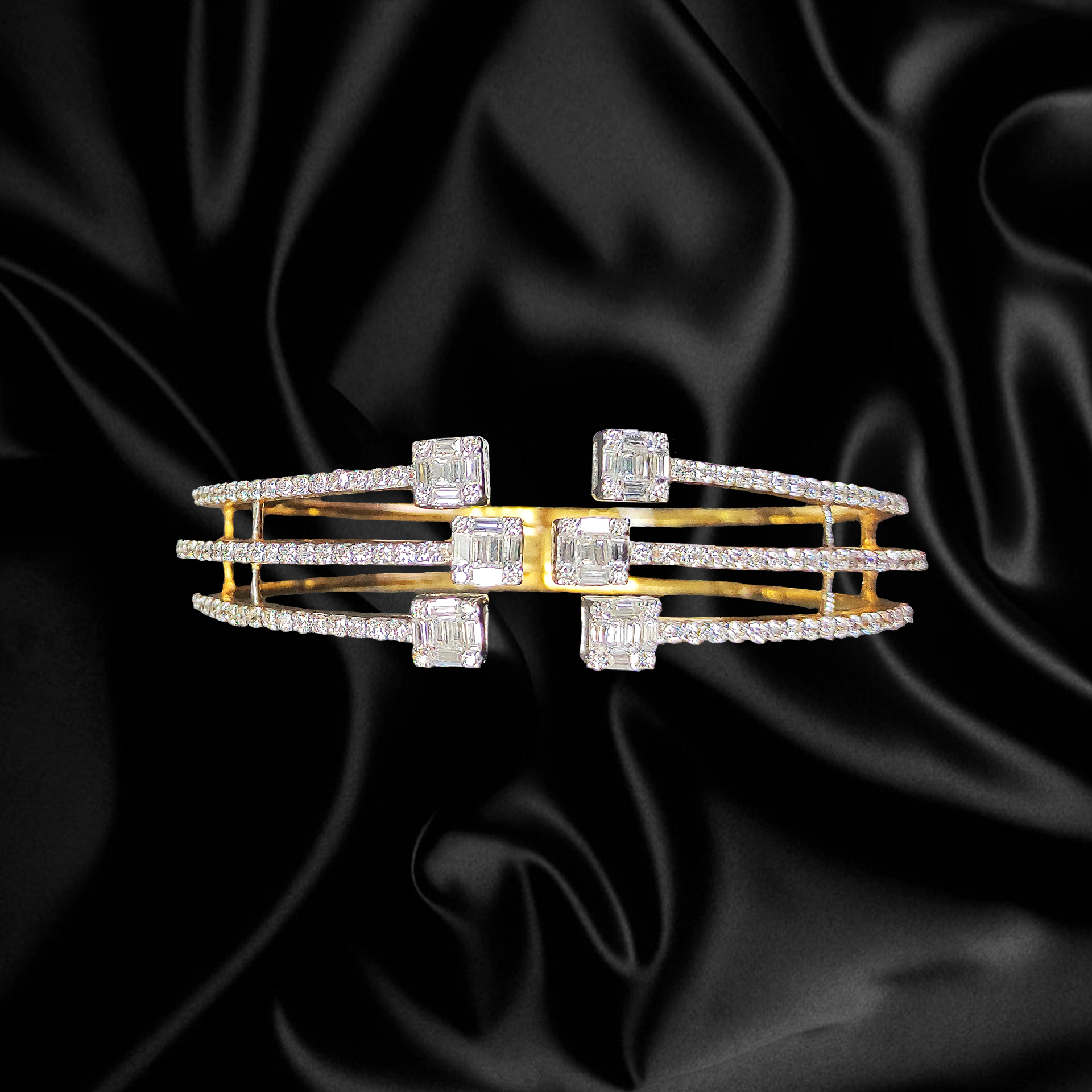 The Baguette Diamond Cuff