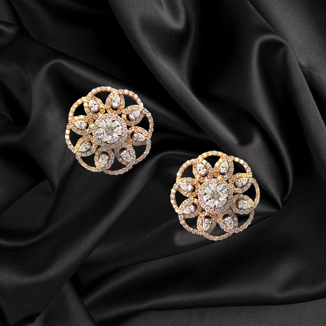 Illusion and Drop Diamond Studs