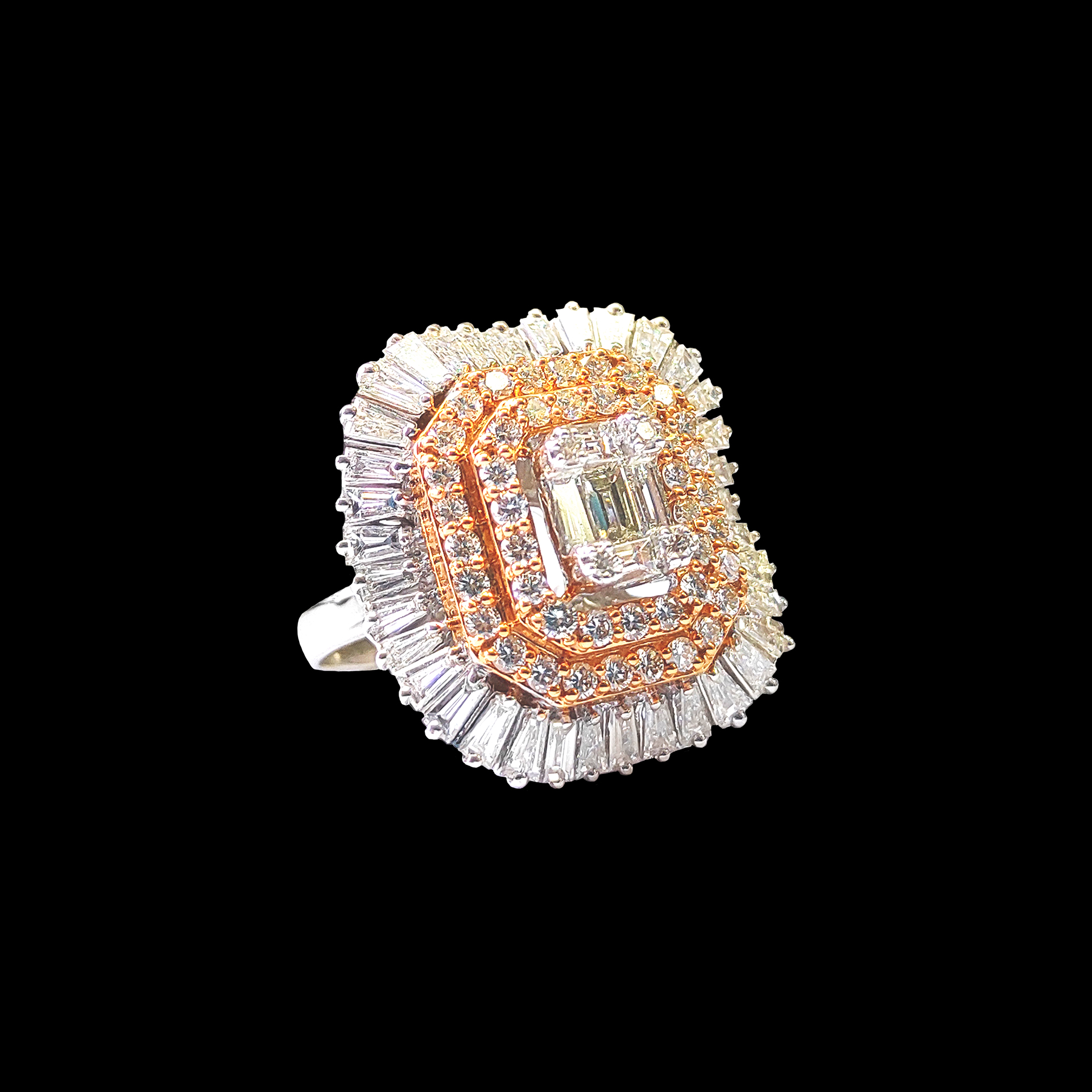 The Baguette Cocktail Ring
